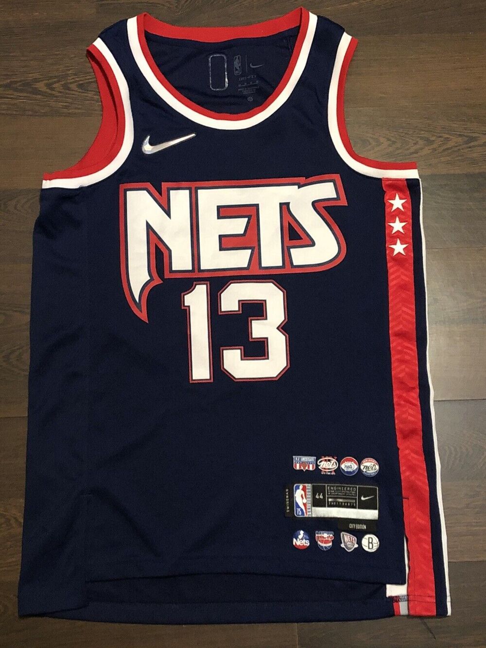 NIKE James Harden Brooklyn Nets City Edition Men's Jersey DB4018-401 Size M(44)